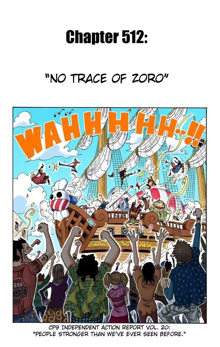 Read One Piece Chapter 512 - No Trace of Zoro Online