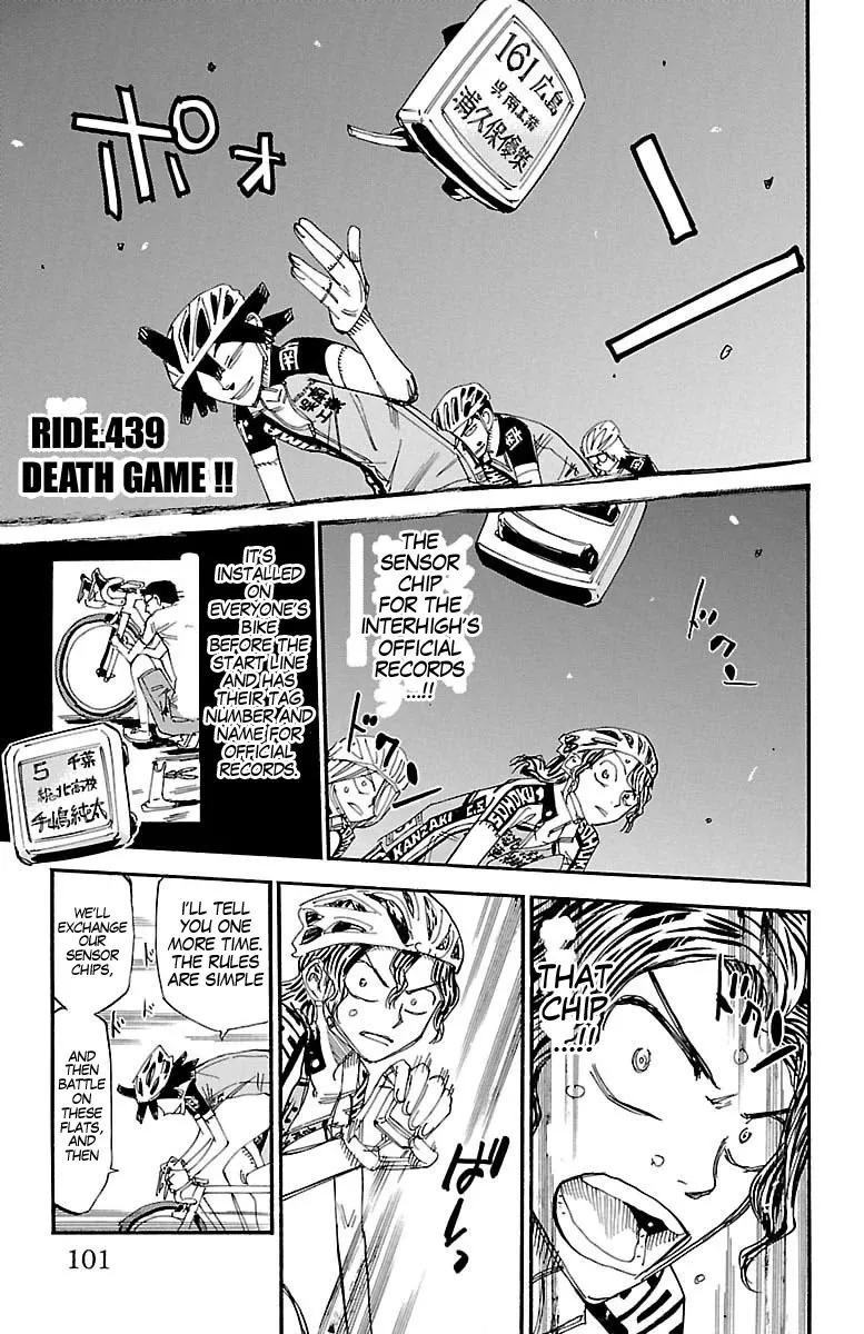 Read Yowamushi Pedal Chapter 439 - Death game!! Online