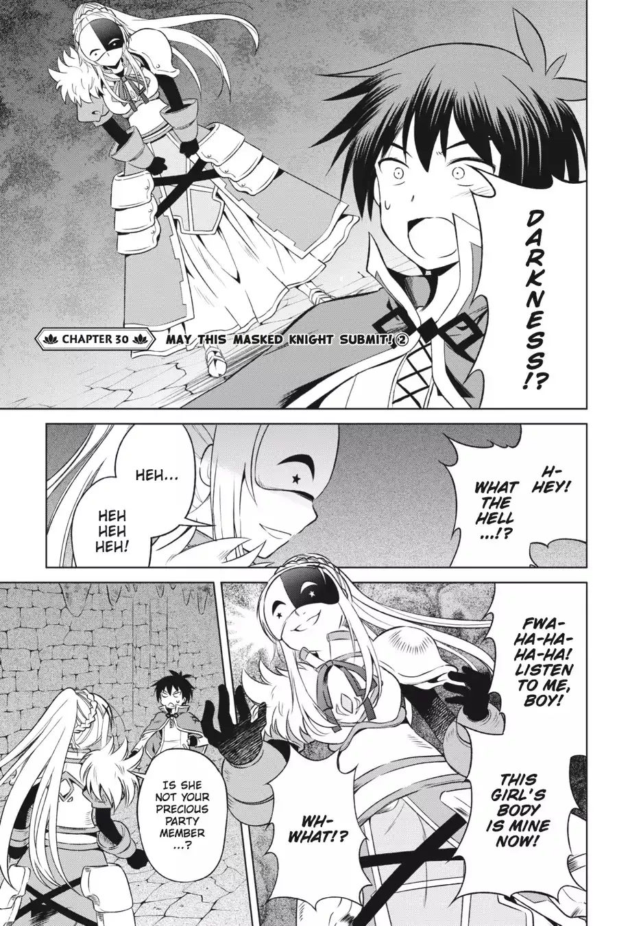 Read Kono Subarashii Sekai ni Shukufuku o! Chapter 30 - May This Masked Knight Submit! (2) Online