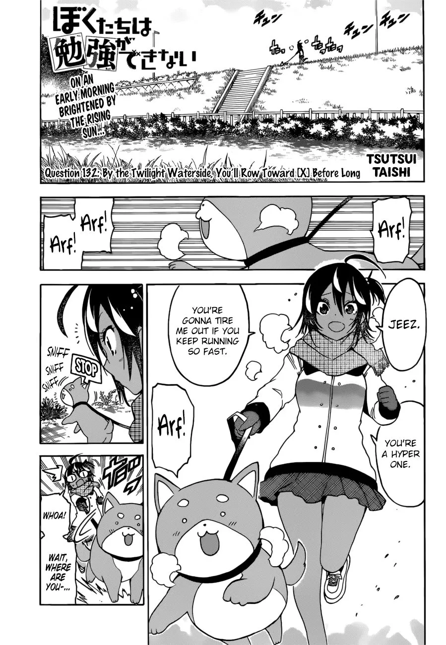 Read Bokutachi wa Benkyou ga Dekinai Chapter 132 - By the Twilight Waterside, You'll Row Toward [X] Before Long Online