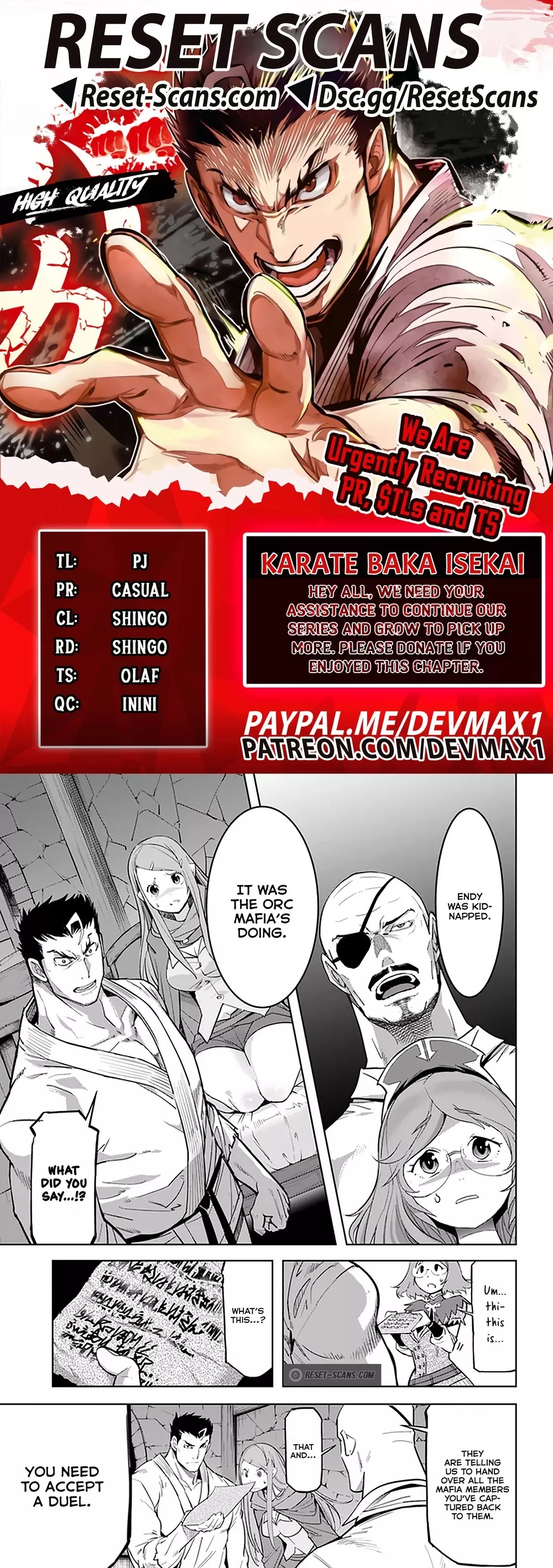 Read Karate Baka in Different World Chapter 18.1 Online