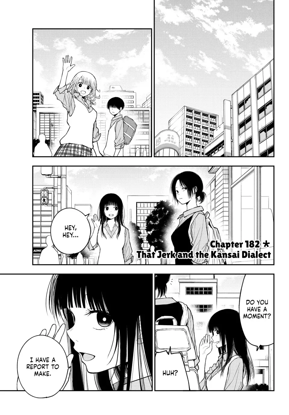 Read My Charms Are Wasted On Kuroiwa Medaka Chapter 182 - That Jerk and the Kansai Dialect Online