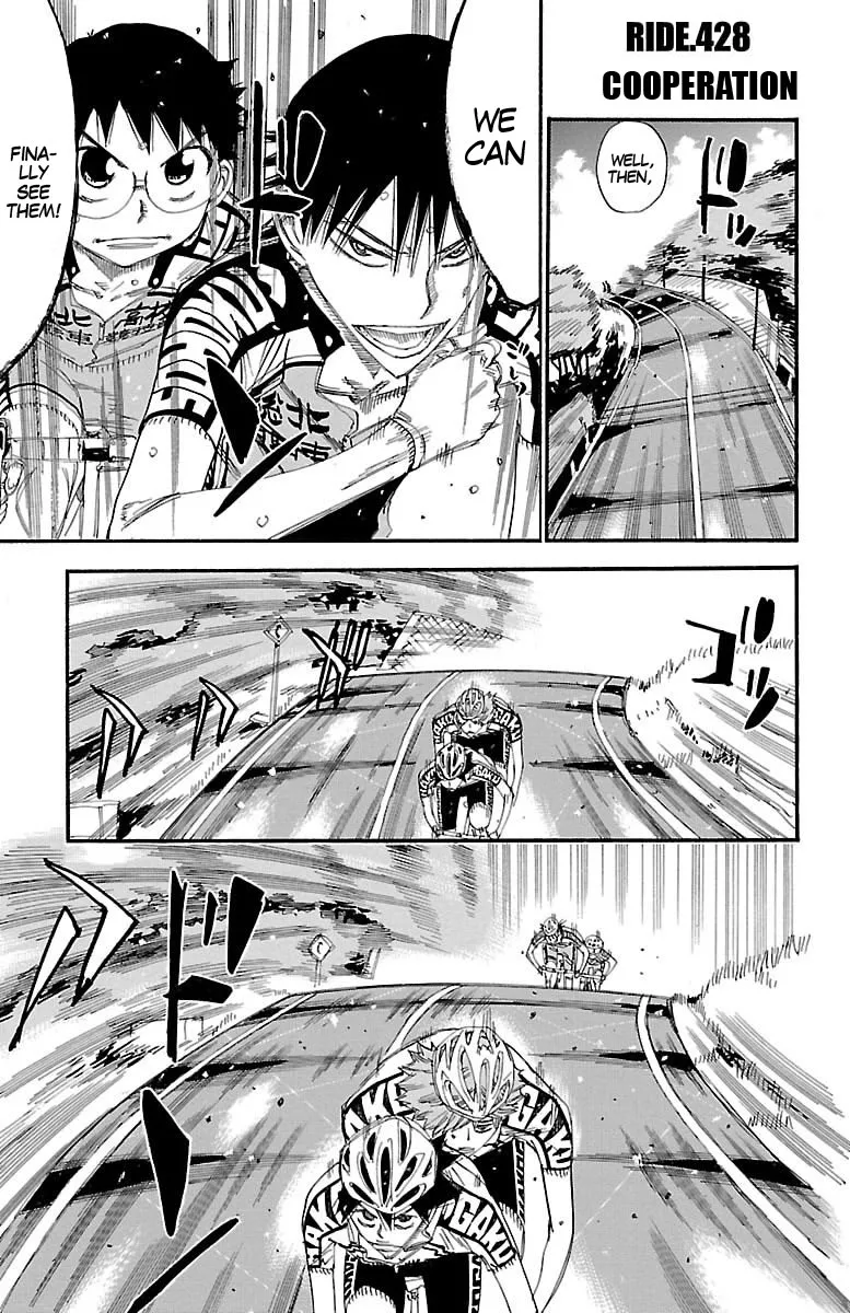 Read Yowamushi Pedal Chapter 428 - Cooperation Online