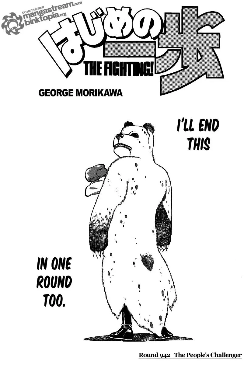 Read Hajime no Ippo Chapter 942 - The People's Challenger Online