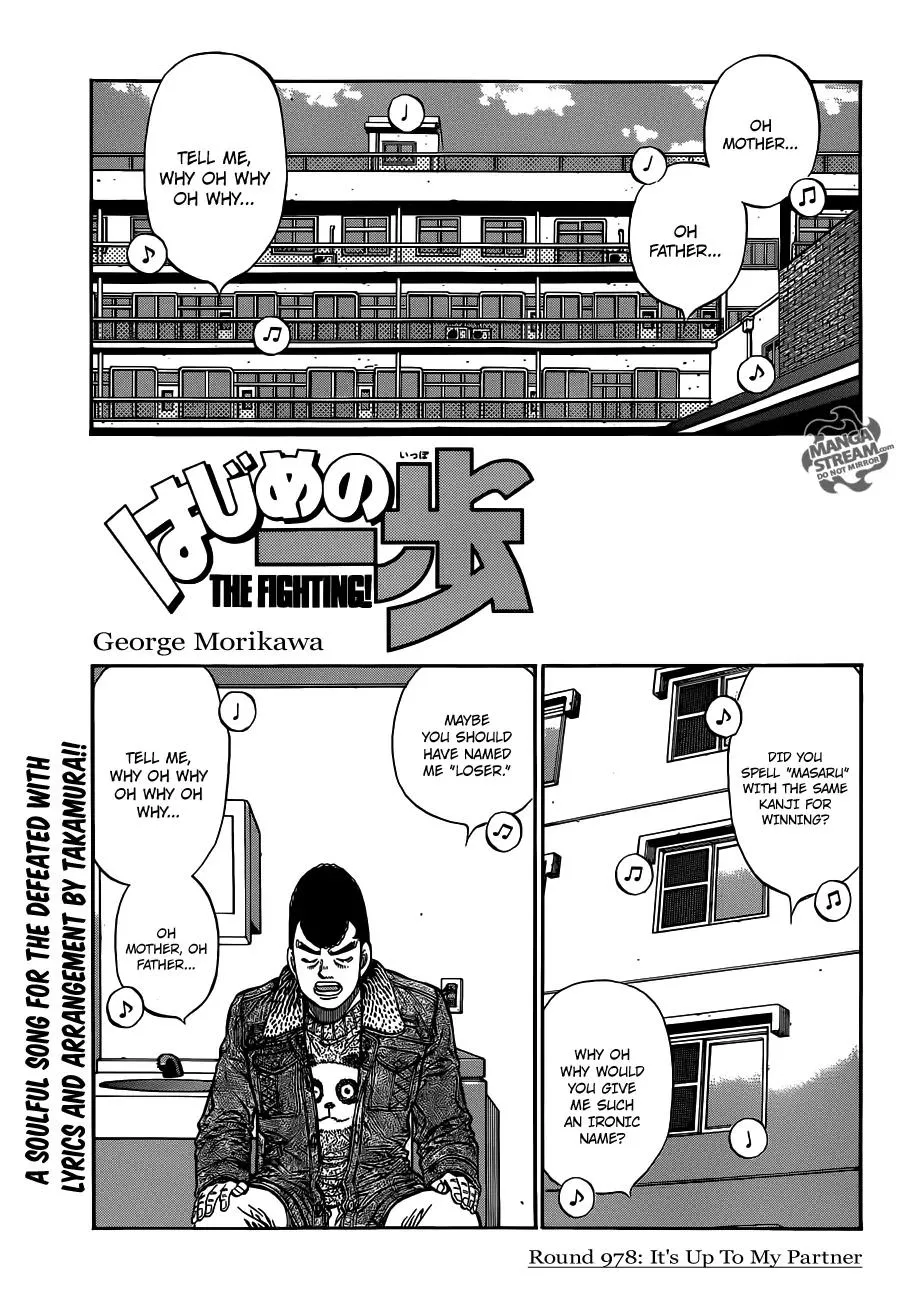 Read Hajime no Ippo Chapter 978 - It's Up To My Partner Online