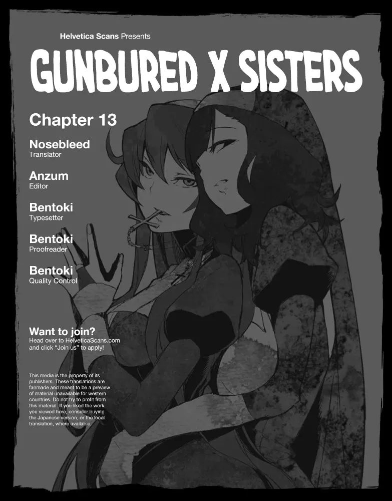 Read Gunbured x Sisters Chapter 13 - May The Blue Moonlight Shine Upon You Online