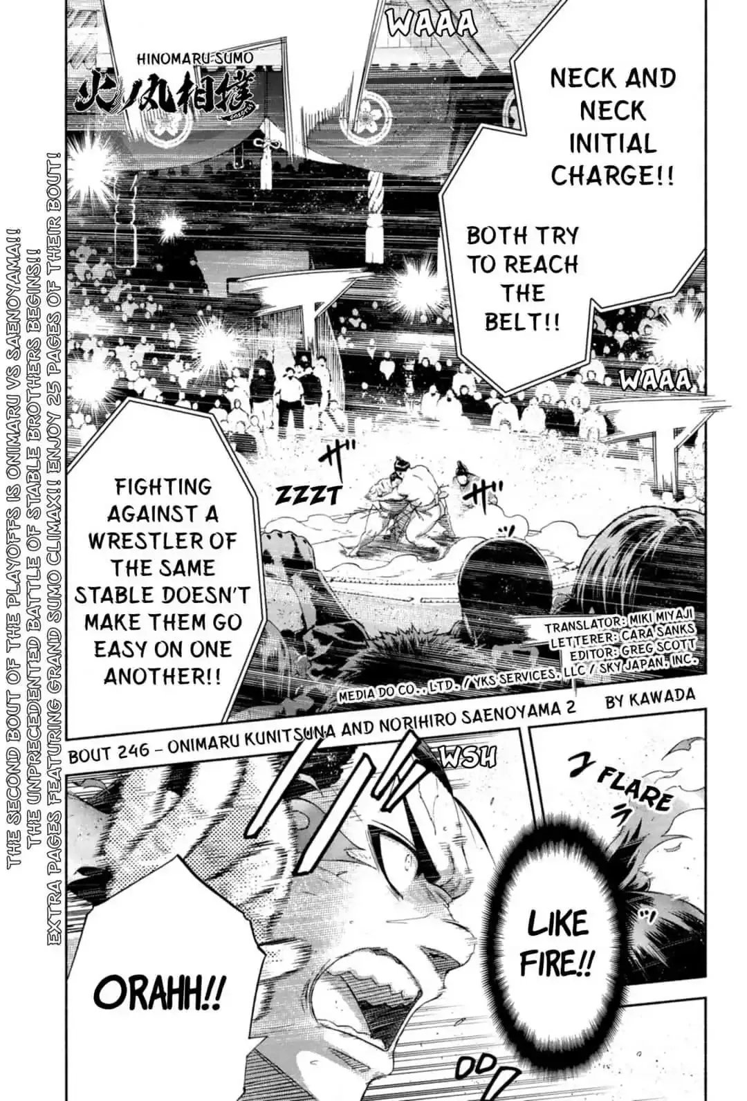 Read Hinomaru Zumou Chapter 246 - Onimaru Kunitsuna And Norihiro Saenoyama 2 Online