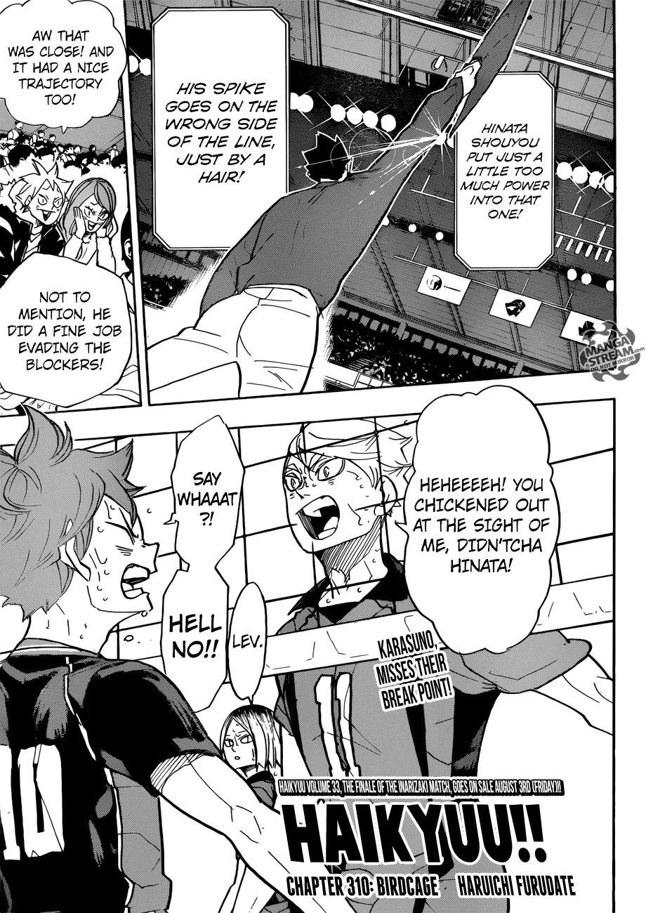 Read Haikyu!! Chapter 310 Online