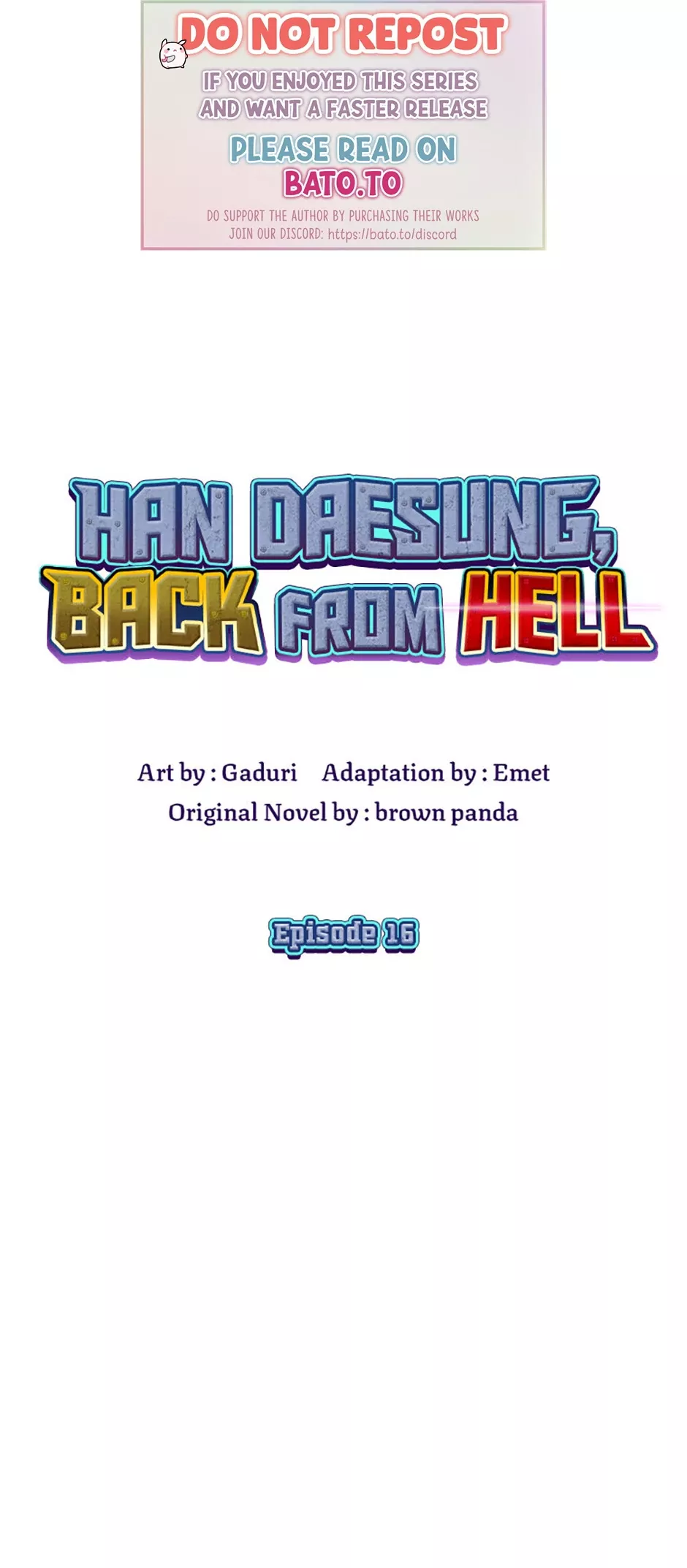Read Han Daesung, Back From Hell Chapter 16 Online