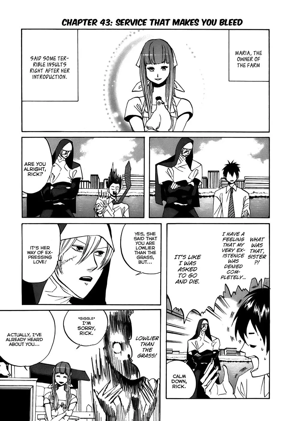 Read Arakawa Under the Bridge Chapter 43 - Service That Makes You Bleed Online