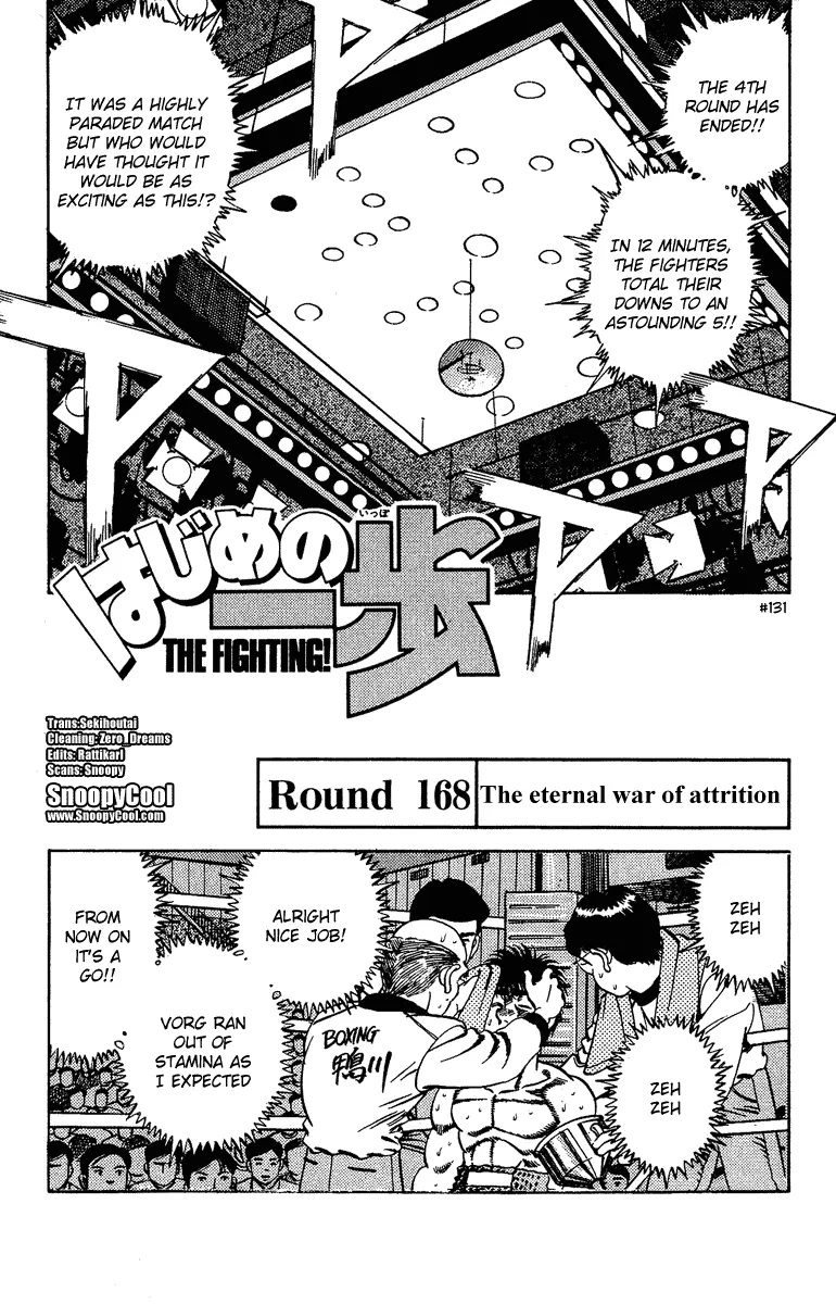 Read Hajime no Ippo Chapter 168 - The Eternal War of Attrition Online