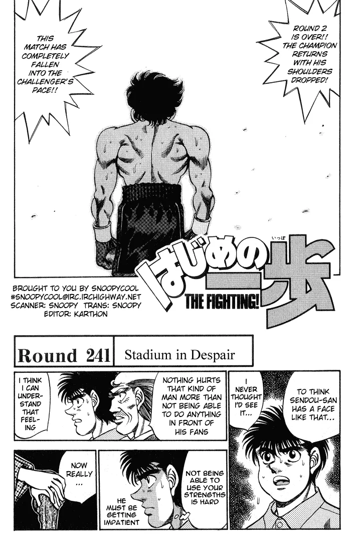 Read Hajime no Ippo Chapter 241 - Stadium in Despair Online