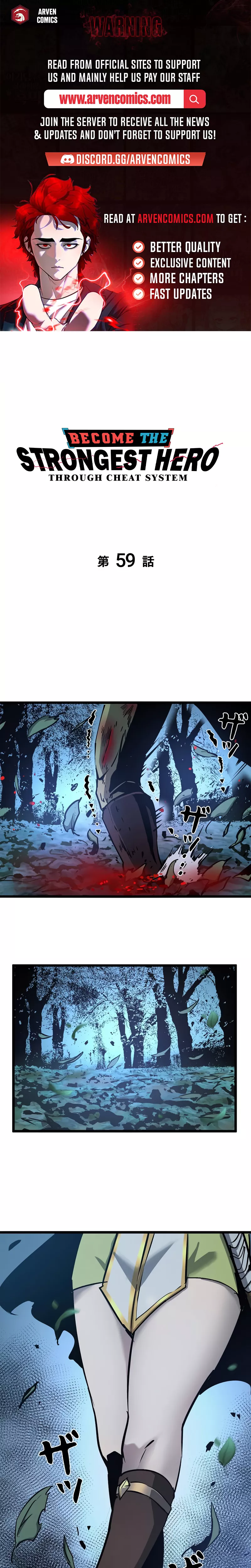 Read Become the Strongest Hero Through the Cheat System Chapter 59 Online
