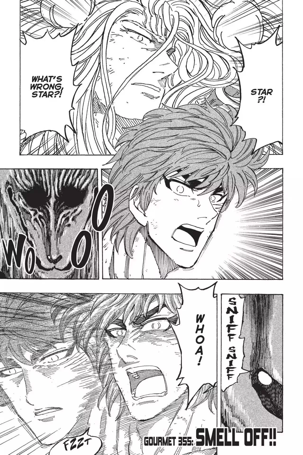 Read Toriko Chapter 355 - Vol.39 Gourmet 355: Smell Off!! Online