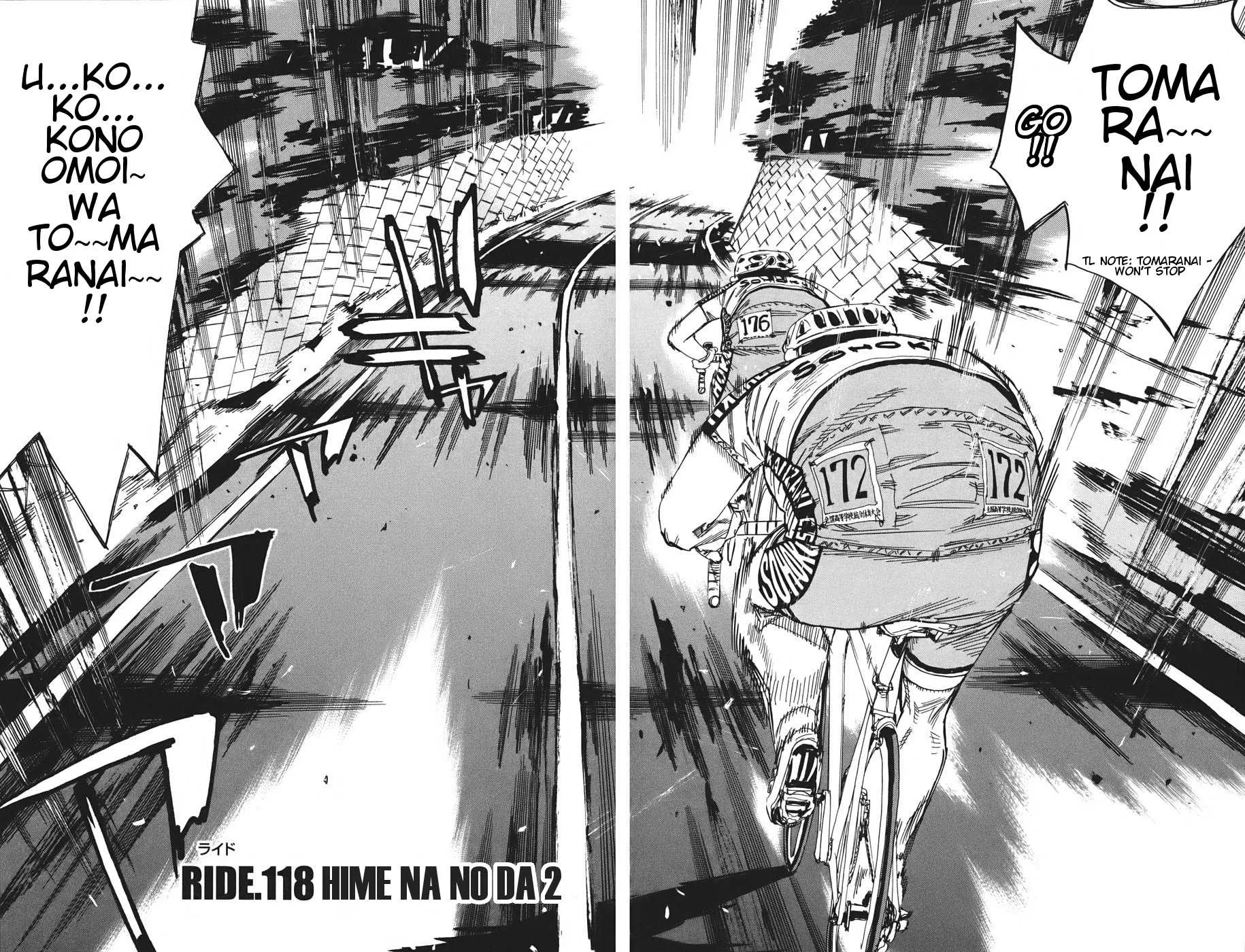 Read Yowamushi Pedal Chapter 118 - Hime Na No Da 2 Online