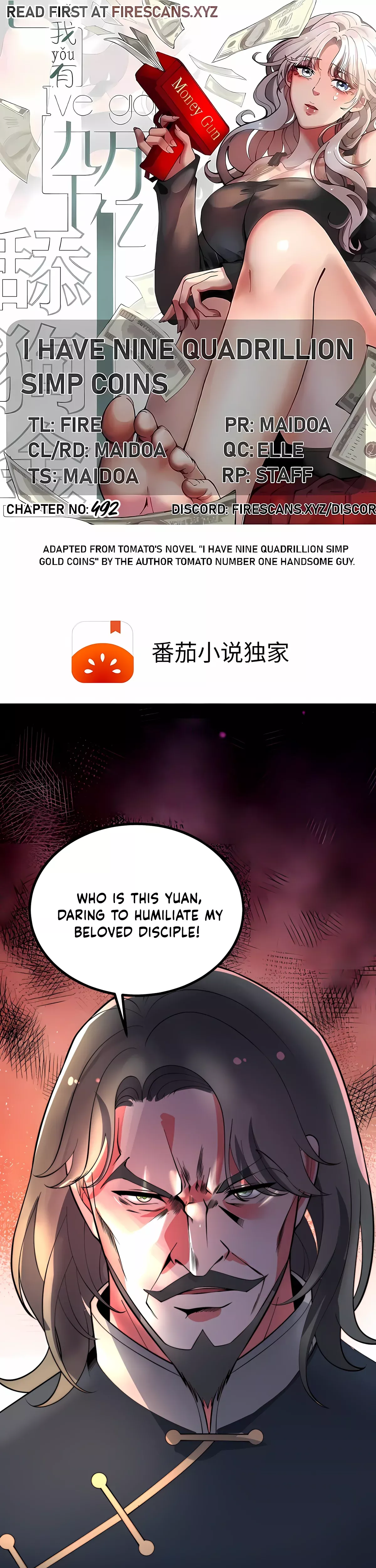 Read I Have Nine Quadrillion Simp Gold Coins Chapter 492 Online