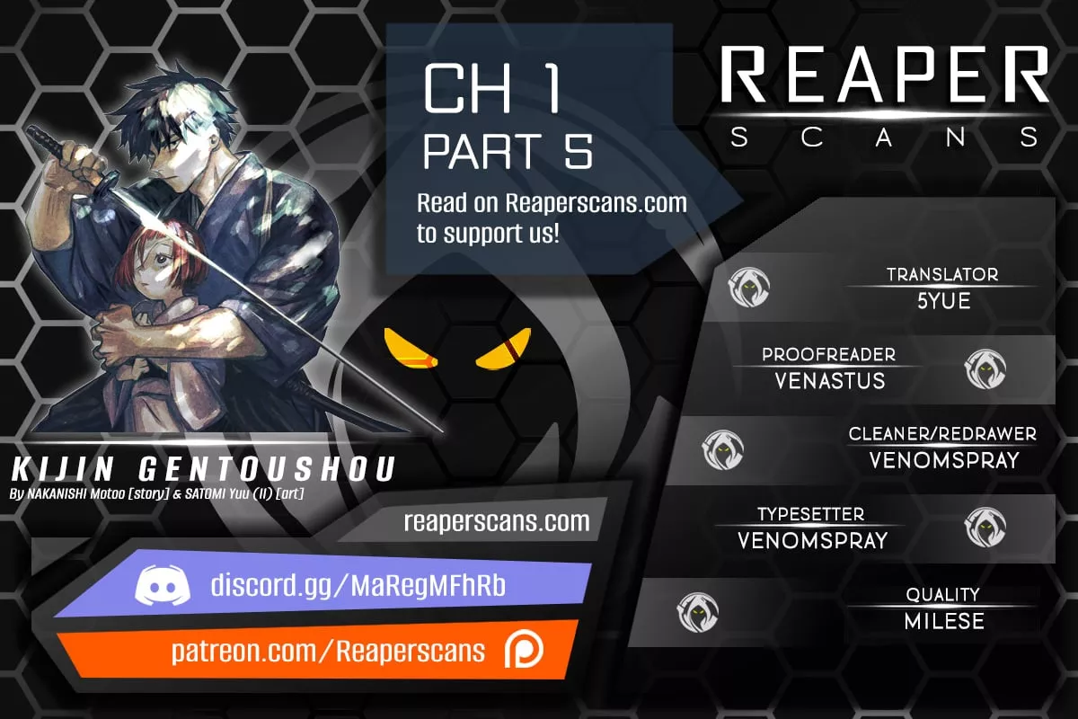 Read Kijin Gentoushou Chapter 1.5 - Demons and Humans (1) - Part 5 Online