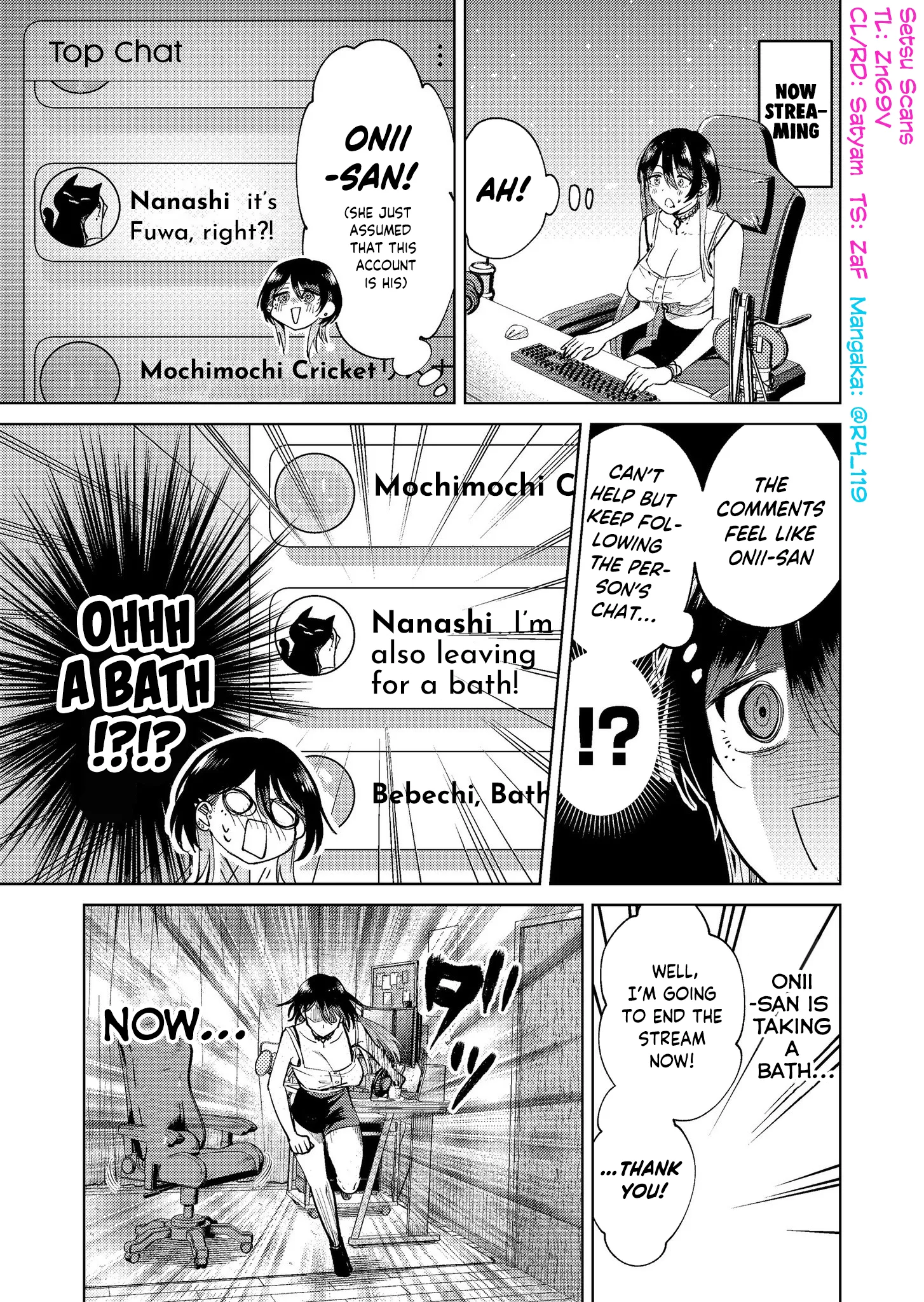 Read Haitatsusaki no Onee-san ga Kowa Sugiru Chapter 17.8 - A Story About a Scary Consignee Taking a Bath With Her Idol Online