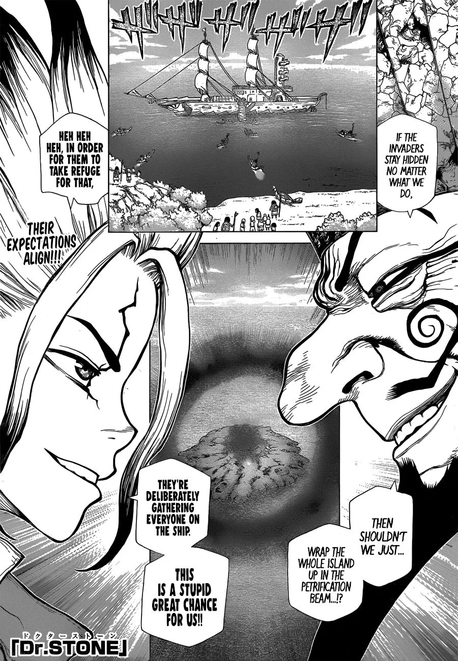 Read Dr. Stone Chapter 128 - All-Out Battle Royal Online