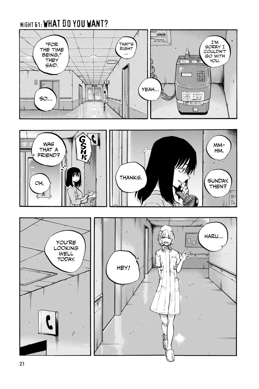Read Yofukashi no Uta Chapter 61 Online
