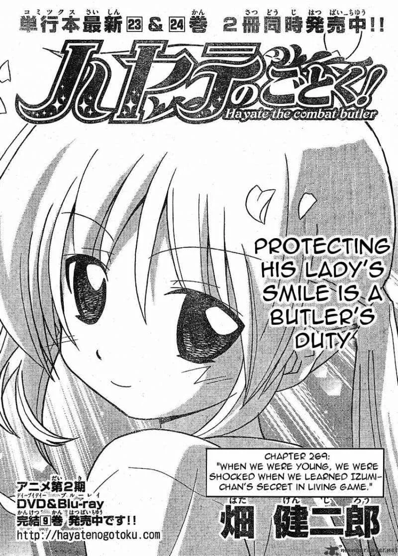 Read Hayate no Gotoku! Chapter 269 - When We Were Young We Were Shocked When We Learned Izumi-chan's Secret In Living Game Online