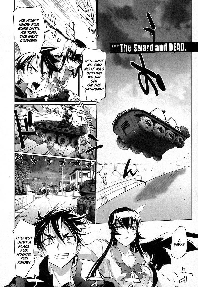 Read Highschool of the Dead Chapter 17 - The Sword and Dead Online