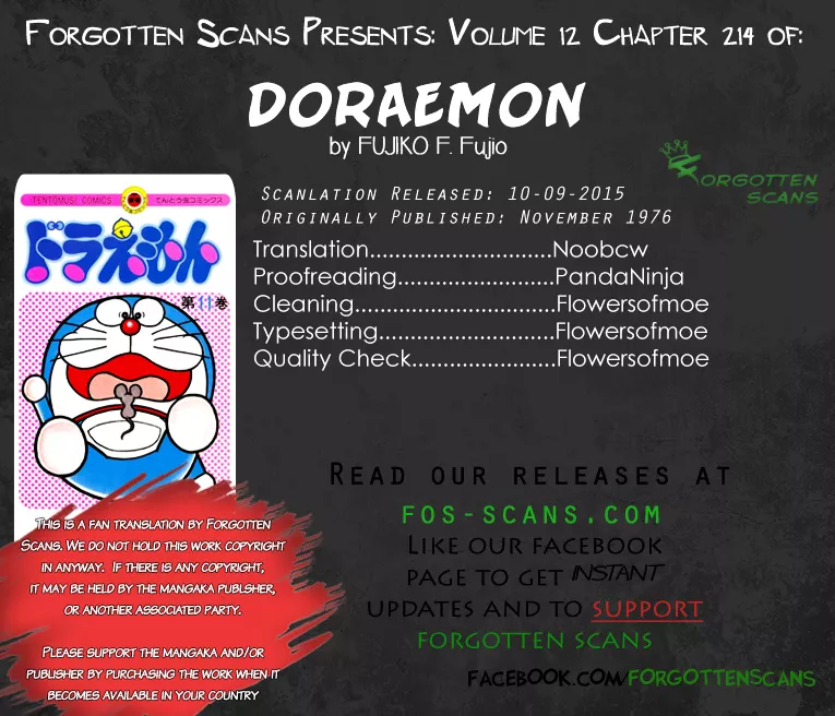 Read Doraemon Chapter 214 Online