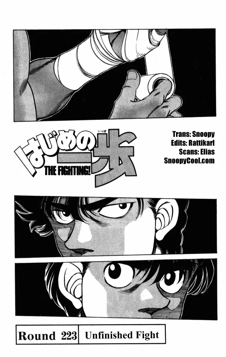 Read Hajime no Ippo Chapter 223 - Unfinished Fight Online