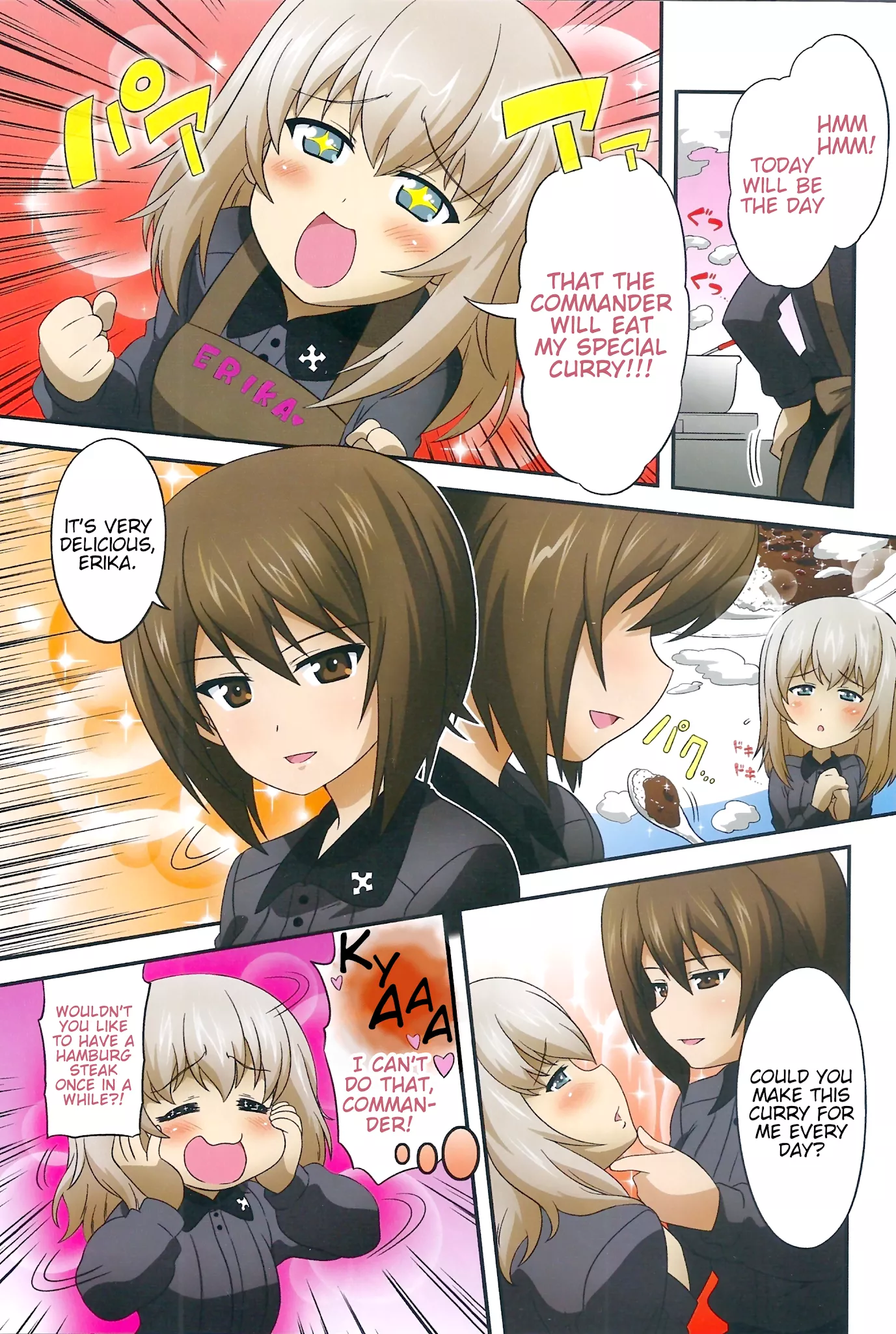 Read Girls & Panzer – Motto Love Love Sakusen desu! Chapter 52 - It is Erika-curry Day! & It's Kuromorimine's Big Break! Online