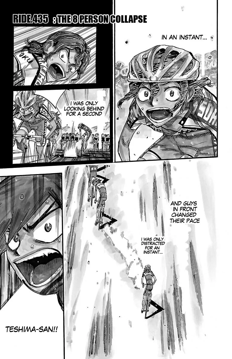 Read Yowamushi Pedal Chapter 435 - The 8 person collapse Online