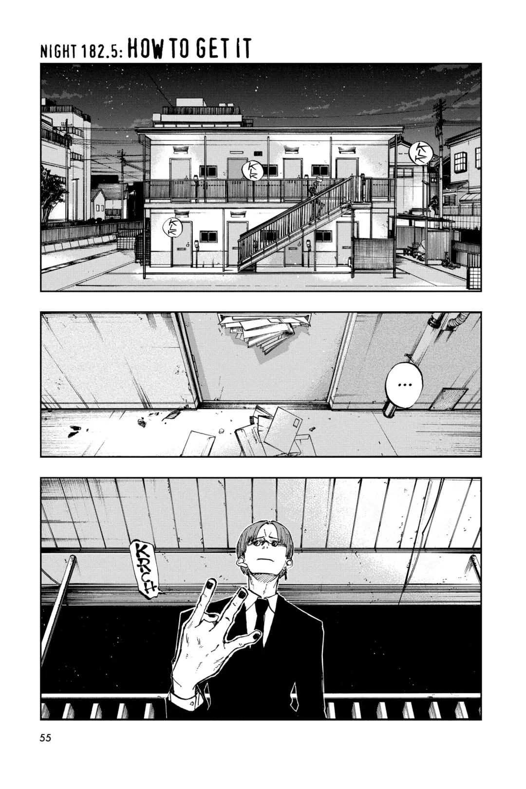 Read Yofukashi no Uta Chapter 182.5 Online