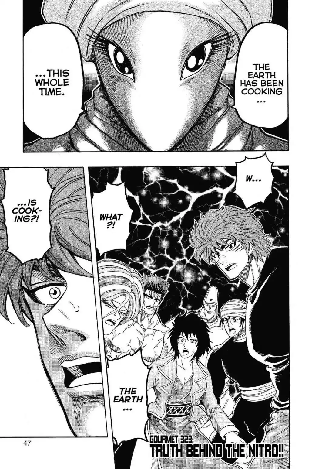 Read Toriko Chapter 323 - Vol.36 Gourmet 323: Truth Behind the Nitro!! Online