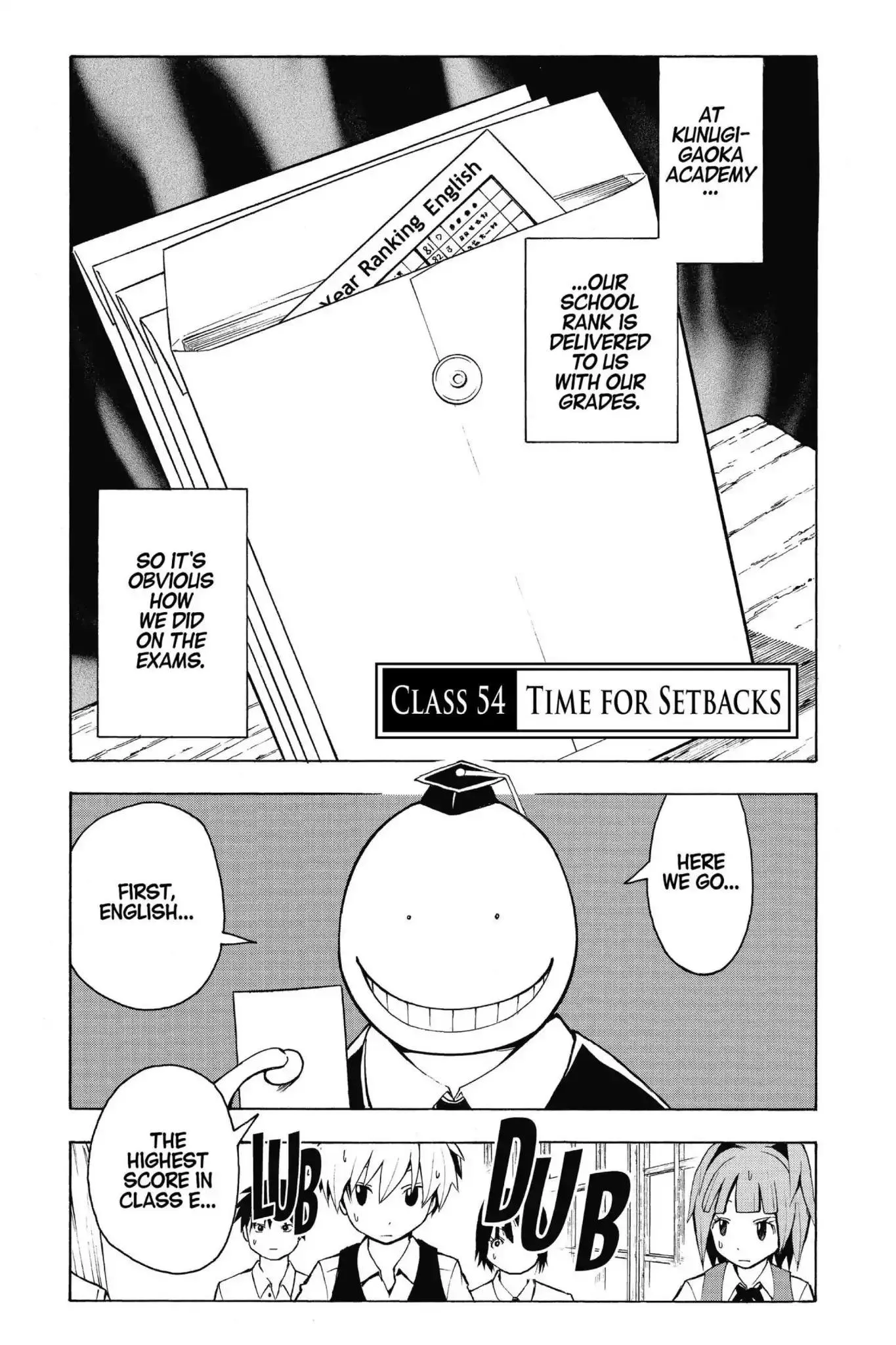 Read Ansatsu Kyoushitsu Chapter 54 - Vol.7 CLASS 54: Time for Setbacks Online