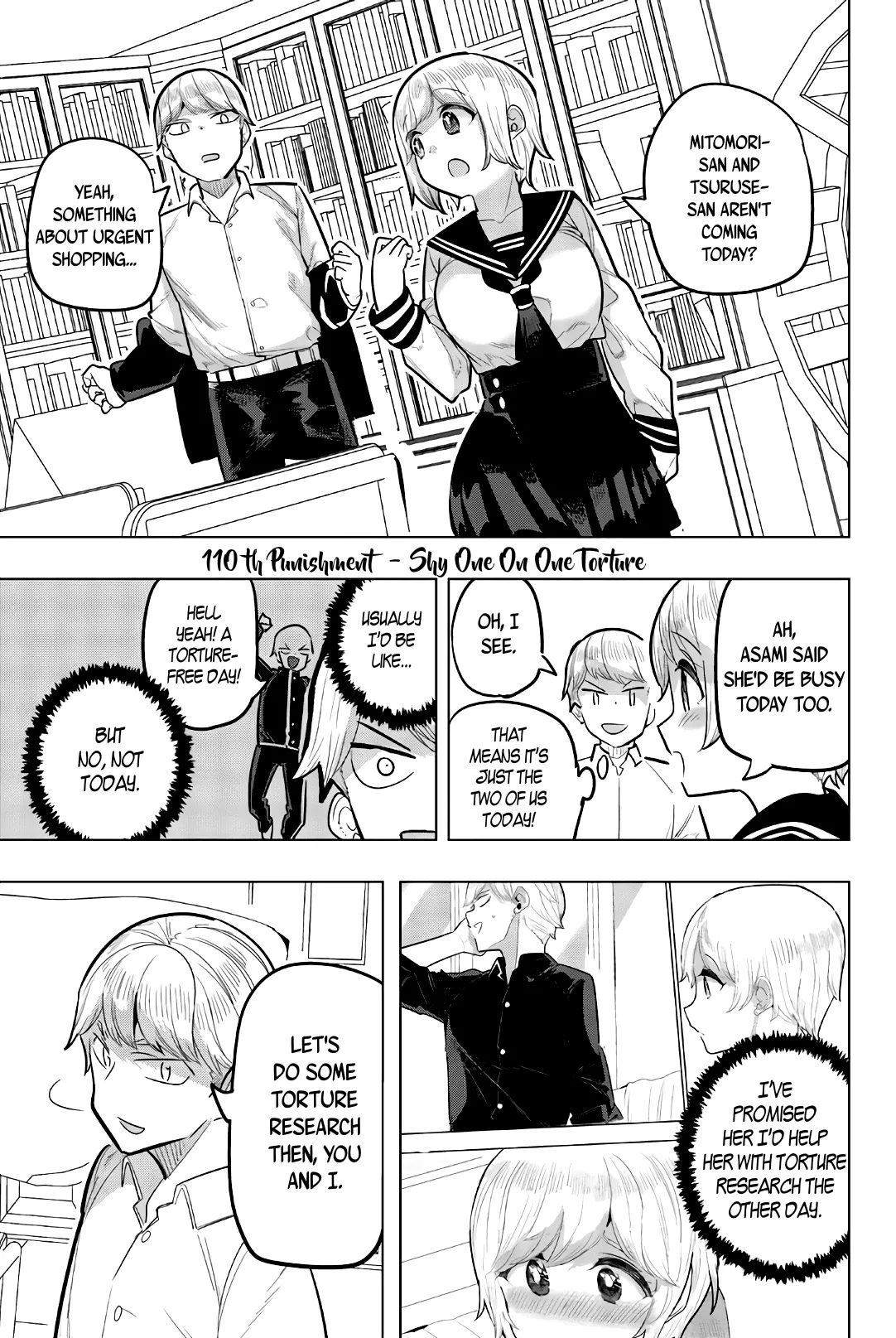 Read Houkago no Goumon Shoujo Chapter 110 - Shy One On One Torture Online
