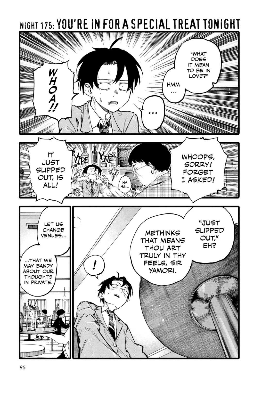 Read Yofukashi no Uta Chapter 175 Online