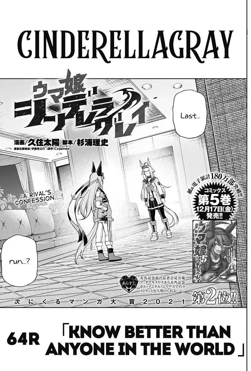 Read Uma Musume: Cinderella Gray Chapter 64 - Know Better Than Anyone In The World Online