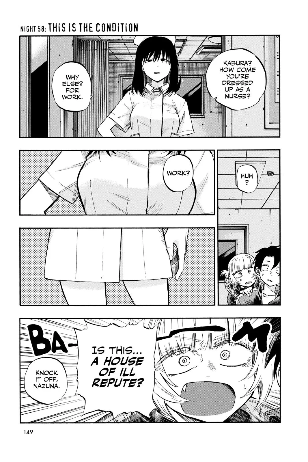 Read Yofukashi no Uta Chapter 58 Online