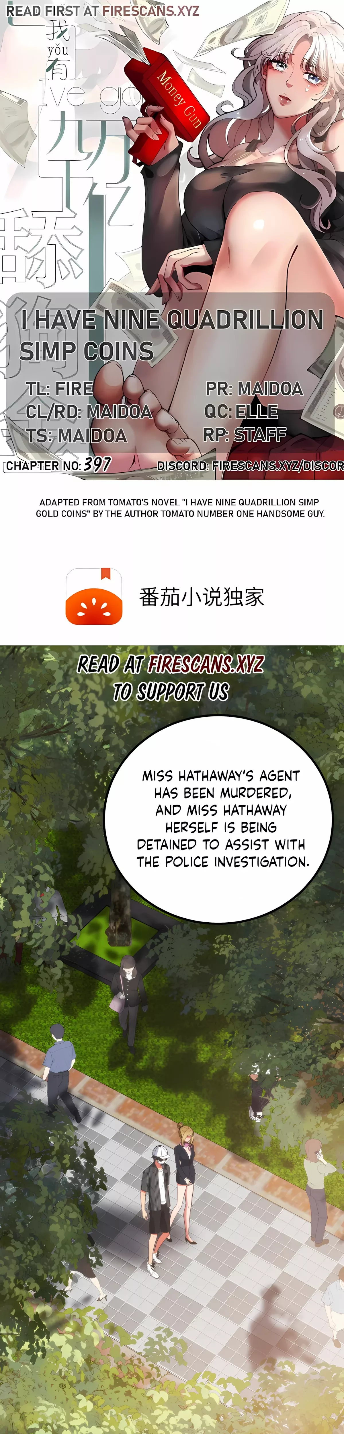 Read I Have Nine Quadrillion Simp Gold Coins Chapter 397 Online