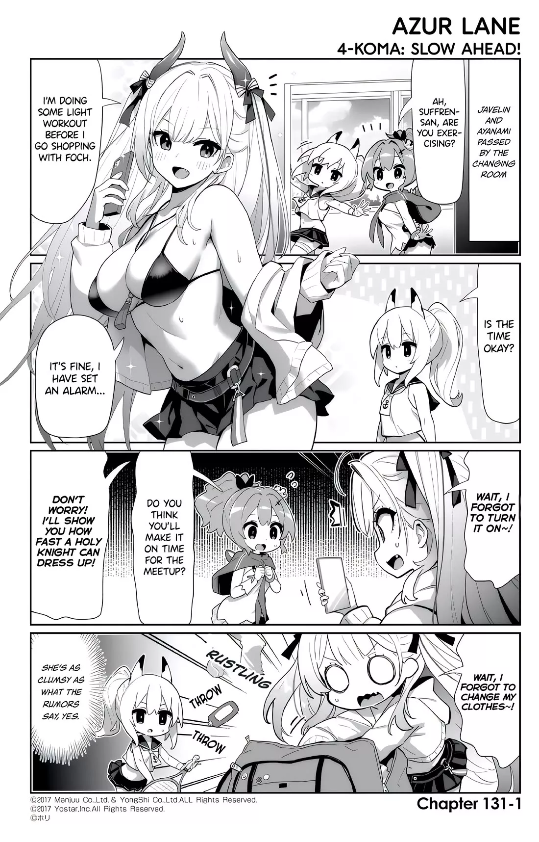 Read Azur Lane 4-koma: Slow Ahead Chapter 131 - Suffren & Foch Online