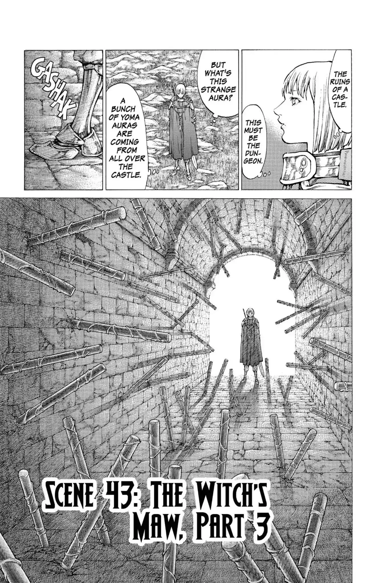 Read Claymore Chapter 43 - Vol.8 Scene 43: The Witch's Maw, Part 3 Online