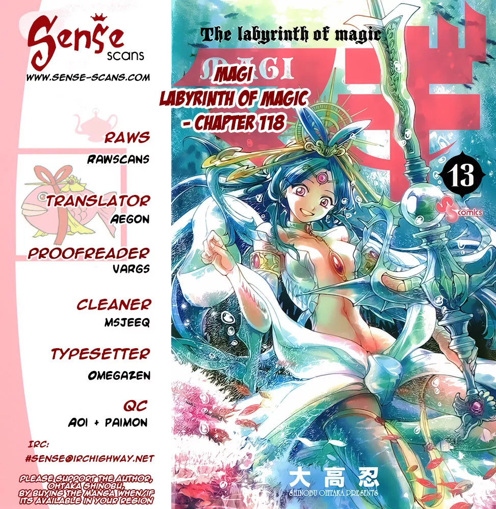 Read Magi – Labyrinth of Magic Chapter 118 - The Reason For Determination Online