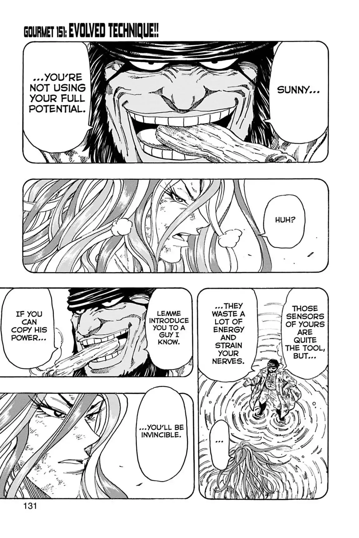 Read Toriko Chapter 151 - Vol.17 Gourmet 151: Evolved Technique!! Online