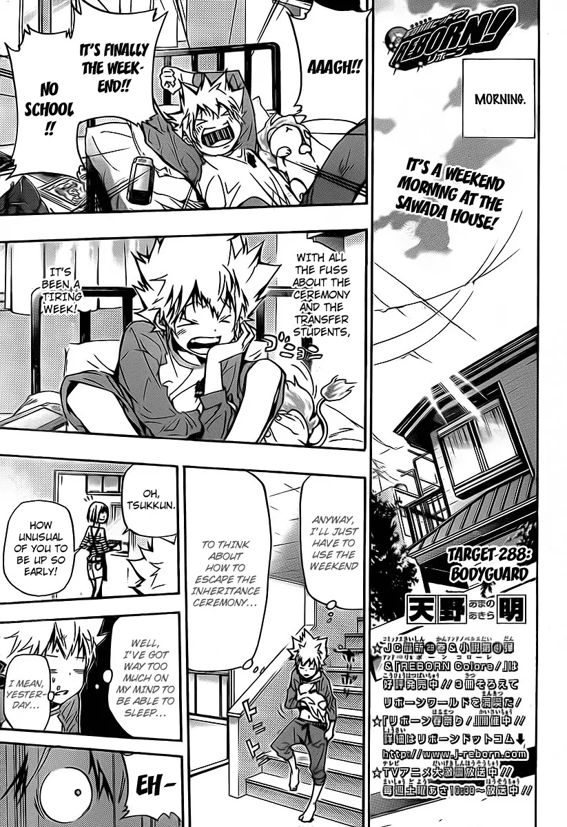 Read Katekyou Hitman Reborn! Chapter 288 - Bodyguard Online