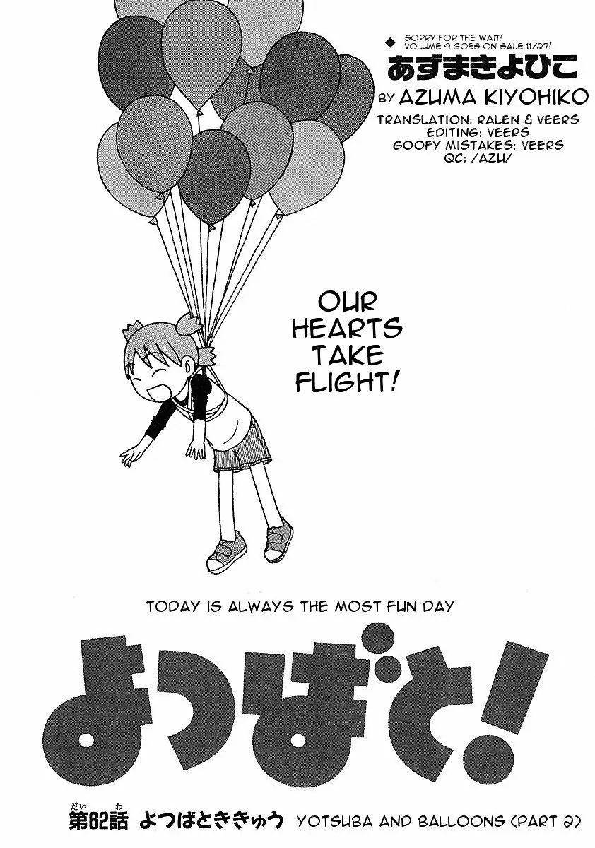 Read Yotsubato! Chapter 62 - Yotsuba & the Sky Online