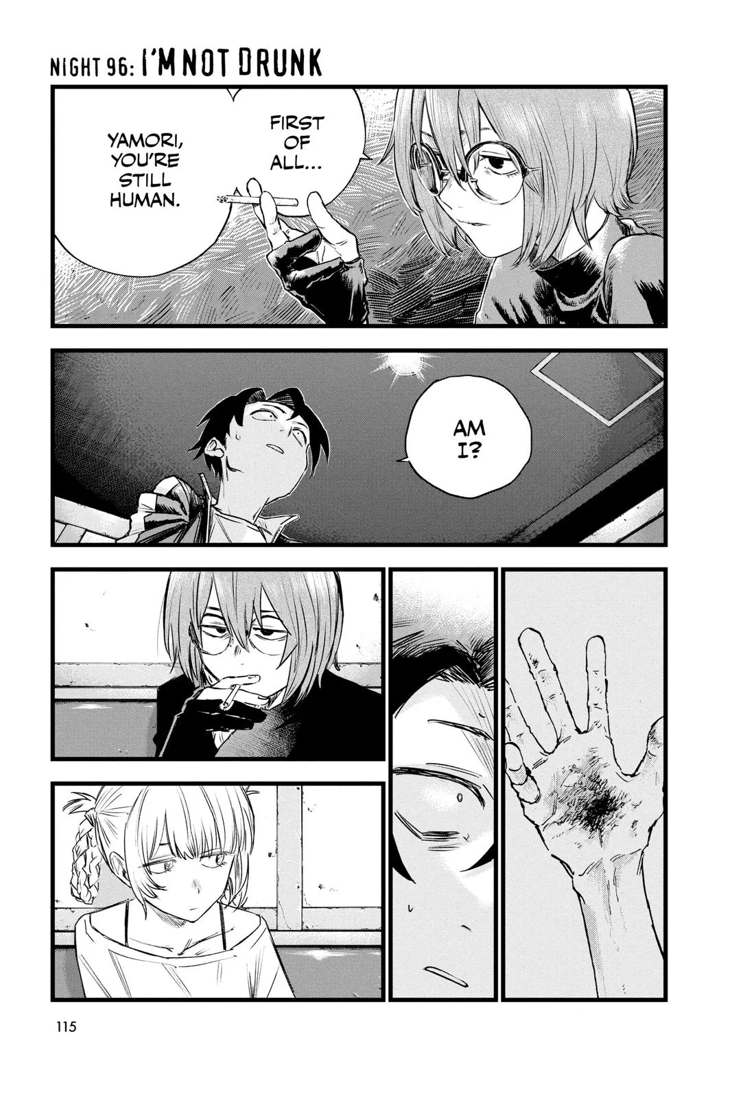 Read Yofukashi no Uta Chapter 96 Online