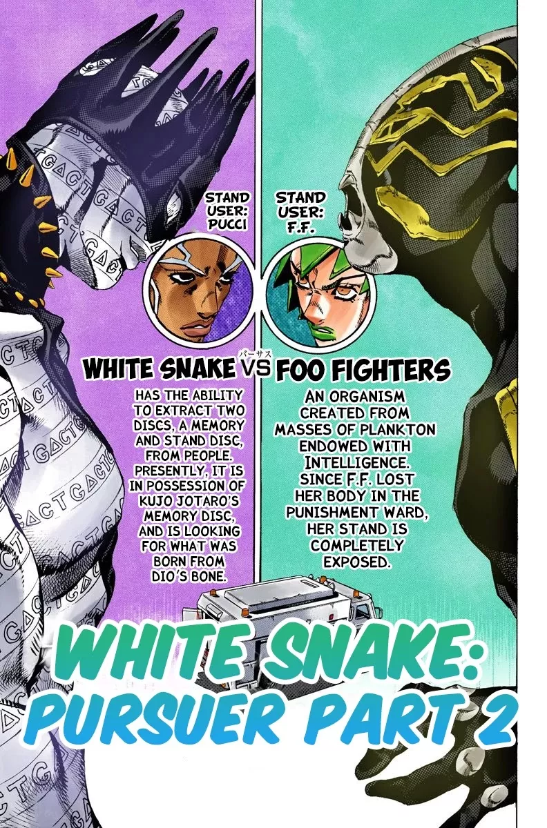 Read JoJo’s Bizarre Adventure Part 6: Stone Ocean Chapter 90 - White Snake: Pursuer Part 2 Online