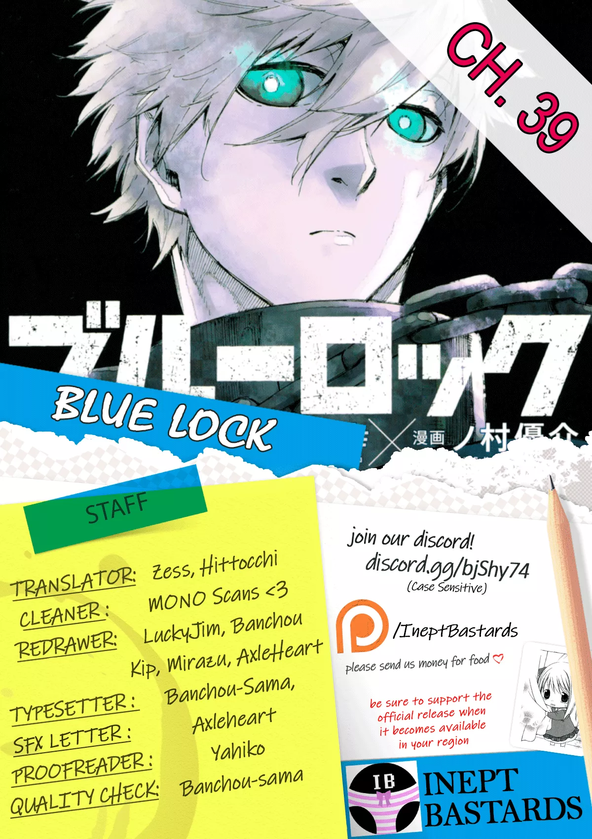 Read Blue Lock Chapter 39 - Hungry Online