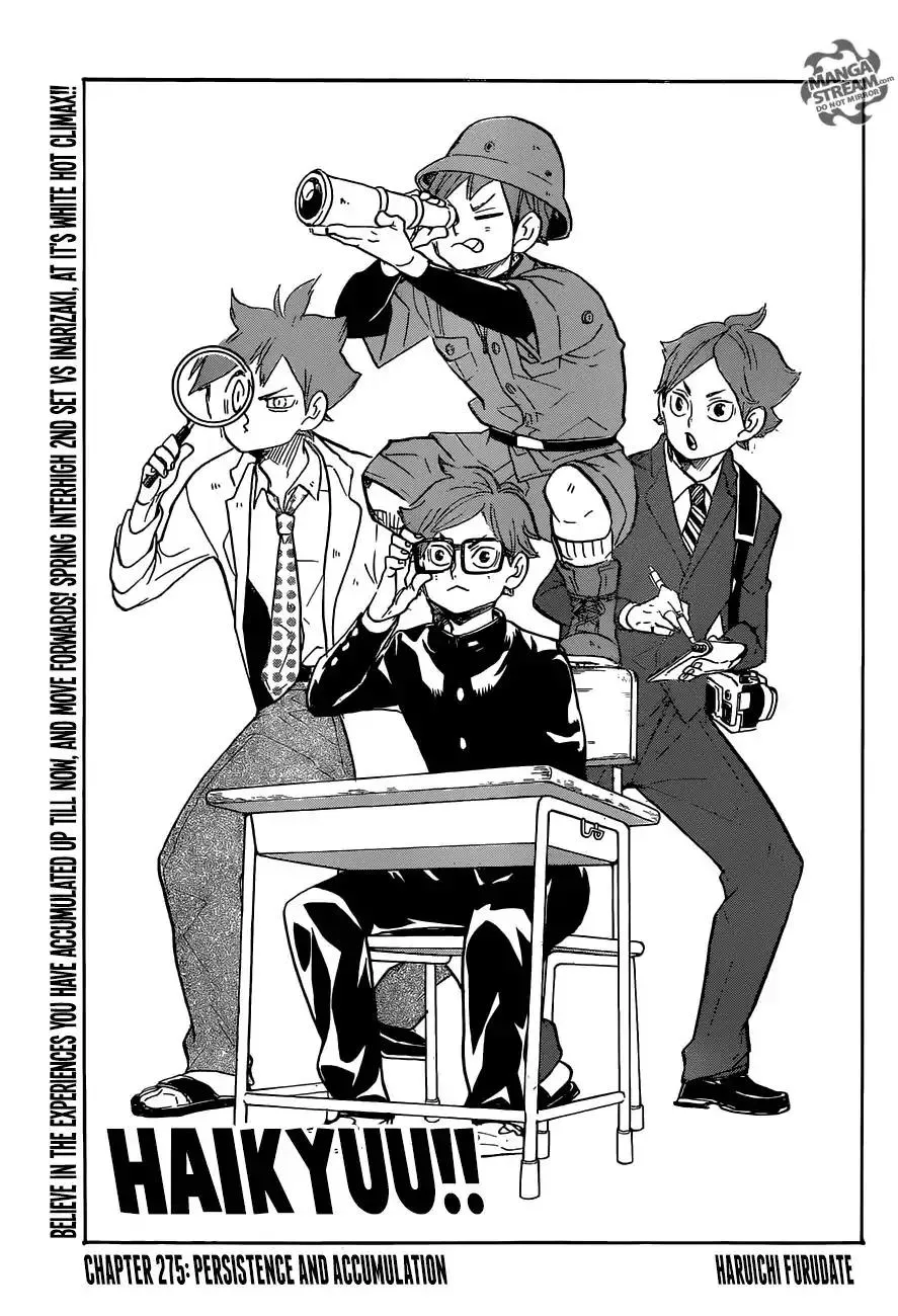 Read Haikyu!! Chapter 275 - Persistence and Accuulation Online