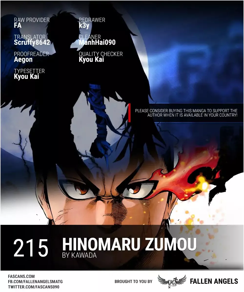 Read Hinomaru Zumou Chapter 215 - Onimaru Kunitsuna VS. Kinkaizan Hayato 3 Online