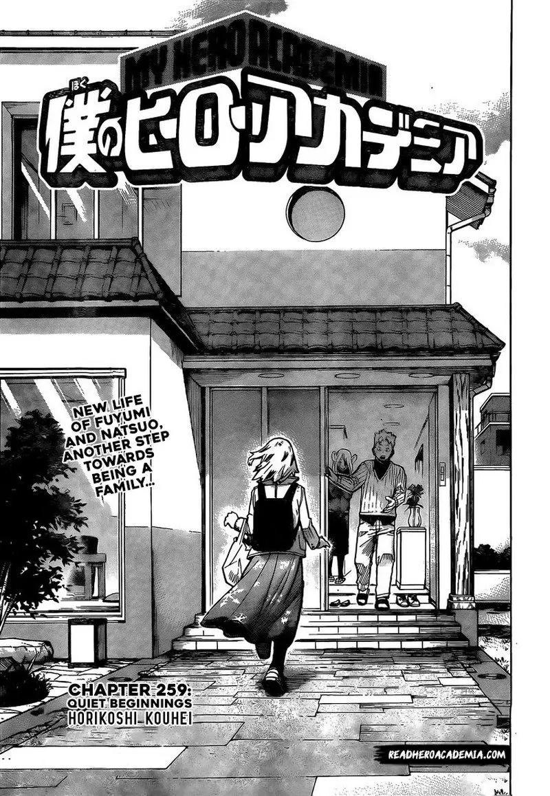 Read Boku no Hero Academia Chapter 259 - Quiet Beginnings Online